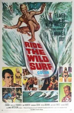 Original Vintage Surfing Movie Poster - Ride The Wild Surf